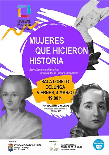 MUJERES QUE HICIERON HISTORIA. CARTEL