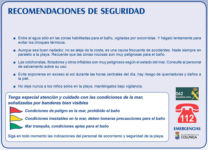 recomendaciones de seguridad